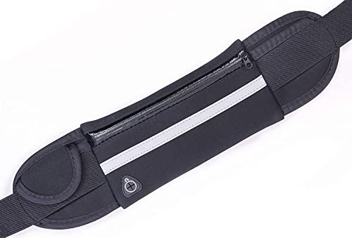 Armear Travel Belt Money Waist Pack - Hidden Waterproof Anti Theft Passport Security Fanny Pouch Wallet for Running Men Women