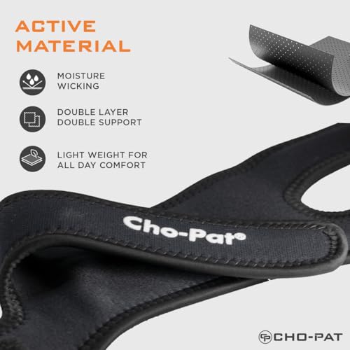 Cho-Pat Dual Action Knee Support Strap for Tendonitis & Knee Pain, Large - size: Large