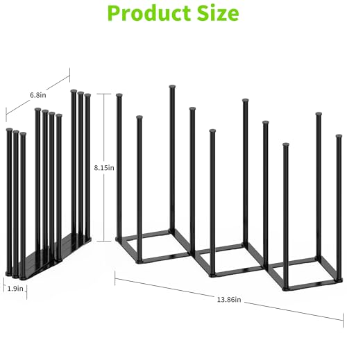Collapsible Bottle Drying Rack, Foldable Baby Bottle Drying Rack, Portable Drainer Stand Holder for Water Bottles, Cup, Reusable Silicone Bag, Cutting Board (Black) - color: Black