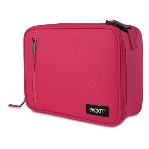 PackIt Freezable Classic Lunch Box, Magenta - color: Magenta