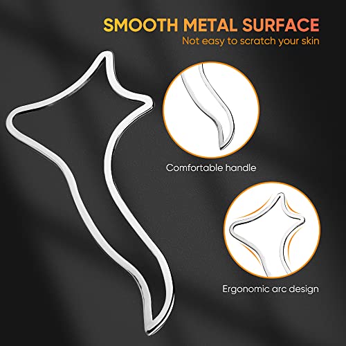 ONUEMP Stainless Steel Muscle Scraper, Ice Gua Sha Body Sculpting Paddle - size: Board