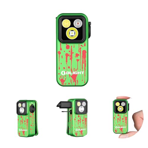 OLIGHT Oclip Pro Rechargeable EDC Clip-on Flashlight, Zombie Green - color: Zombie Green