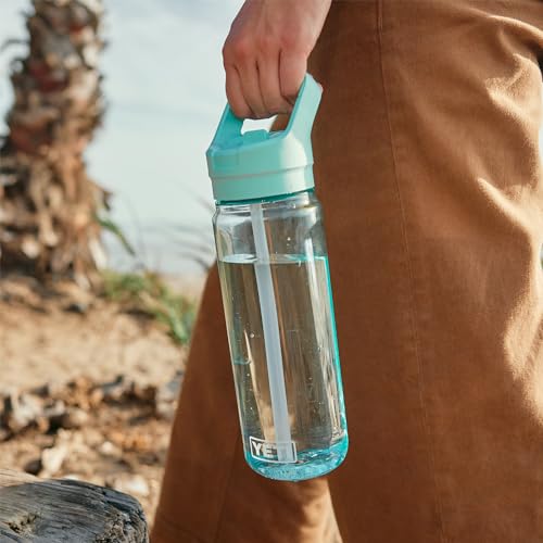 YETI Yonder 750 ml/25 oz Water Bottle with Yonder Straw Cap, Seafoam - color: Seafoam, size: 25 Ounces
