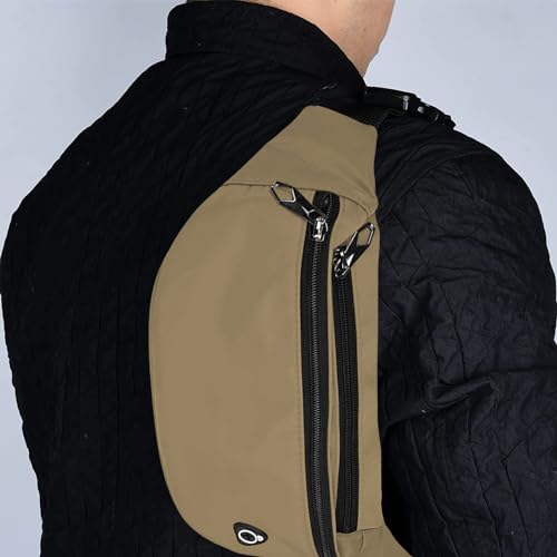 Fanny Packs for Men and Women Water-Repellent Sports Waist Pack Bag - color: 1pack-Khaki