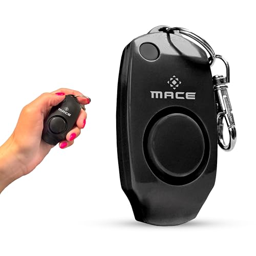 Mace Personal Safety Alarm - Loud 130db Siren, Built in Emergency Whistle, Easy On/Off Push Button Activation, Batteries Included, Personal Alarm for Women & Men - Black - color: Black (Alarm Only)