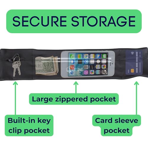Running Belt with Adjustable Strap, Waist Pack for Sports