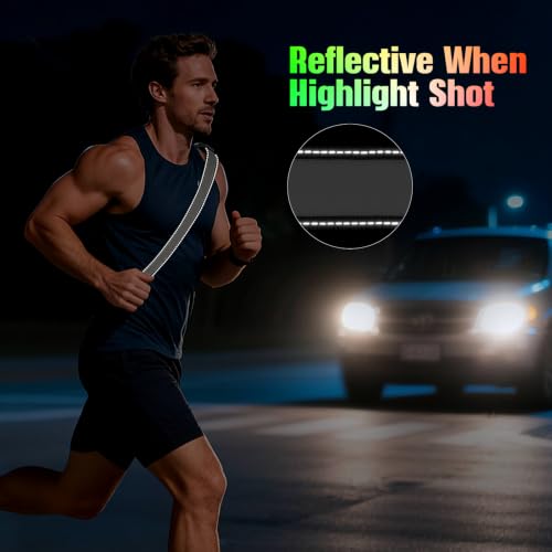 BSEEN LED Running Waist Belt - USB Rechargeable Reflective Glowing LED Waistband, Flashing Safety Light Belt for Runners, Joggers, Walkers, Pet Owners, Cyclists - color: RGB-S(90cm)