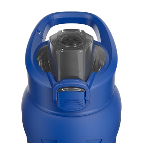 Under Armour 24Oz Stainless Steel Water Bottle, Insulated, Carabiner Easy Carry Hook, Leak Proof, Kids & Adults, All Sports, Gym - color: Solid Royal