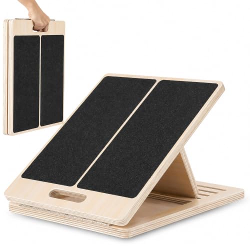 13" Wide Slant Board for Exercise, Calf Stretch Board, 500 lb Capacity - size: Portable Slant Board (16”L × 13”W)