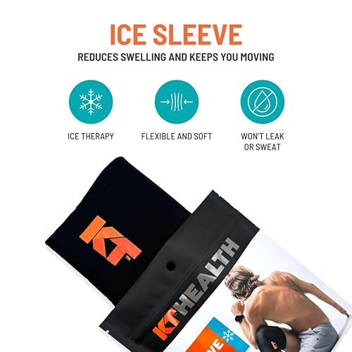 KT Health, Size M/L, Ice Sleeve and Universal Bag, Direct 360 Degree Cooling and Compression - size: Medium/Large