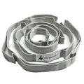 Stretching Strap Yoga Strap with Loops for Physical Therapy, Non-Elastic - color: Silver Gray