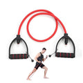Resistance Bands with Handles, Exercise Bands - Perfect Stretch Rope for Home Workouts, Ideal for Fitness Enthusiasts & Home Gym - color: Red 2.0