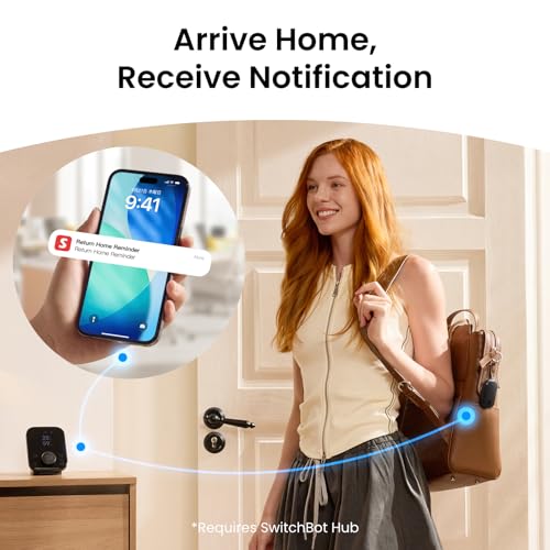 SwitchBot 130 dB Personal Safety Alarm for Women with Apple Find My APP, Extra-Loud Siren & Strobe Light, Waterproof Self Defense Keychain for Women, College Girls and Kids (Black) - color: Black