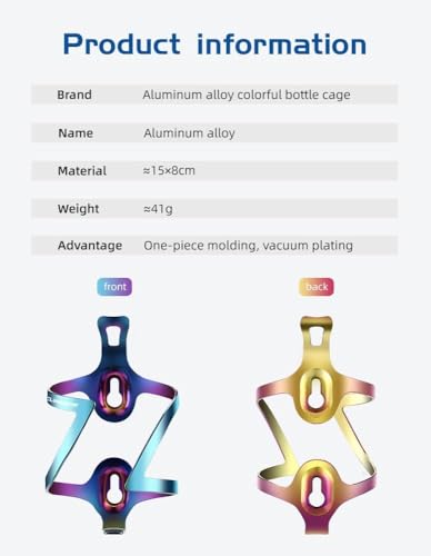 Aluminum Bike Water Bottle Holder, Water Bottle Cages for Bike (Gold) - color: Gold