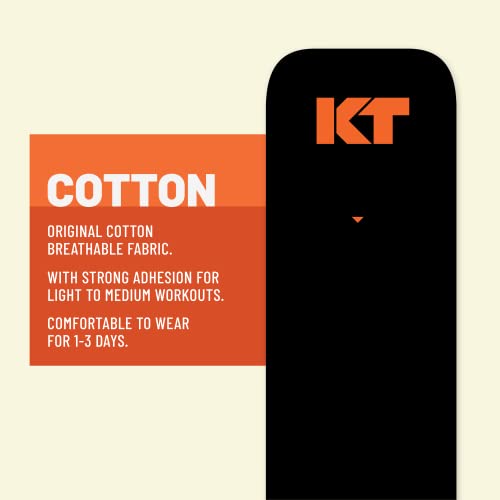 KT Tape, Original Cotton, Elastic Kinesiology Athletic Tape, 16’ Uncut Roll - color: Blue