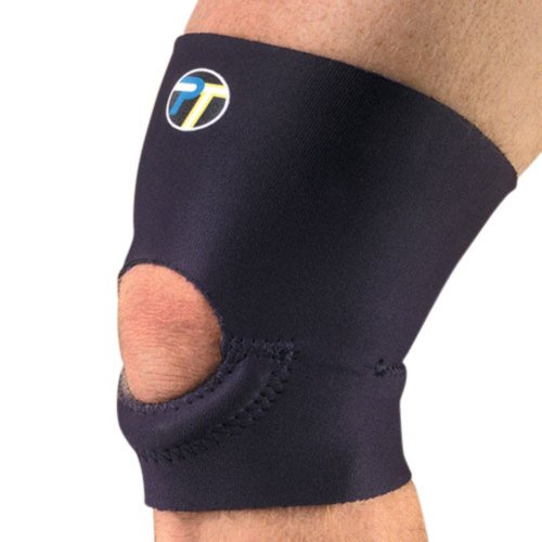Pro-Tec Athletics Short Sleeve Knee Support, Neoprene Compression, Infrapatellar Buttress for Patella Support, CoolMax Lining - size: X-Large