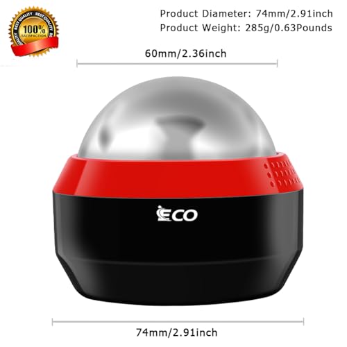 iECO Massage Ice Roller Ball Cold & Heat Therapy Plantar Fasciitis Roller - color: Black & Red