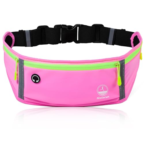 Running Belt Slim Fanny Pack Jogging Pouch Phone Holder Waist Pack - Pink - color: E Pink
