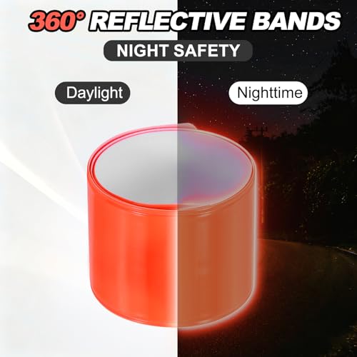 Reflective Bands Night Walking Reflector Arm Wristbands - color: Grass Green/Yellow