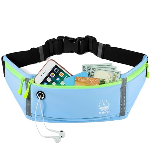 Running Belt Slim Fanny Pack Jogging Pouch Phone Holder Waist Pack - Blue - color: D Blue
