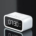 IHAO 5in1 Multi-Functional Alarm Clock with Wireless Charging 15W Fast Charger for Phone & Earbuds 3 Group Alarms, Dimmable Night Light, USB Port, Digital Clock Adjustable Light Mini Mirror QXF-805 - color: Wireless Charger Alarm Clock Qxf-805 White