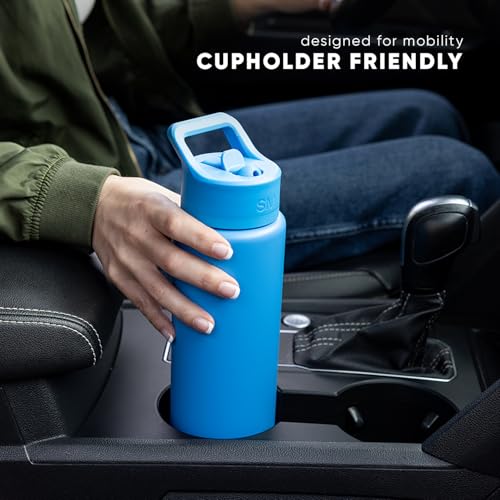 Simple Modern Insulated Water Bottle with Straw | 18oz | Green - color: Sea Glass Sage (Pack of 1), style: 18oz
