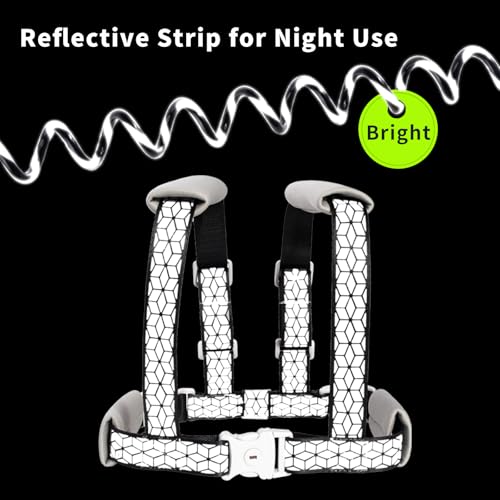 Toddler Leash, 4-in-1 Adjustable Anti-Lost Harness for Kids - color: Black