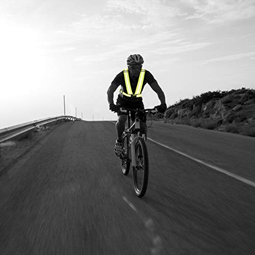 AYKRM 9 color High Visibility Reflective Vest Running Gear High Vis Adjustable Safety Vest - color: Pink