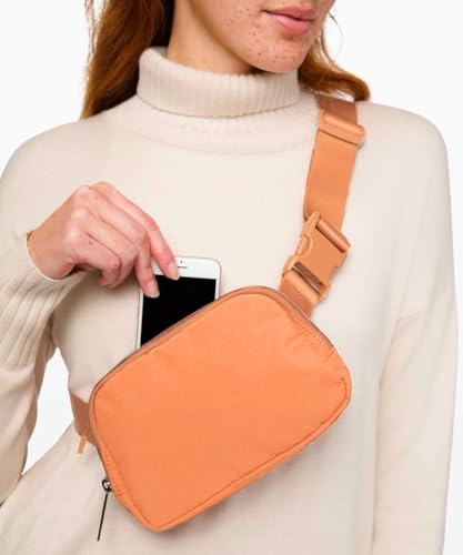 YOSHUYUKI Fanny Pack Cross Body Small Crossbody Bags for Women Men Trendy Nylon Waterproof Mini Purse Travel Running Belt Bag Lulu Dupes Bum Hip Chest Waist Pack Side Bag Must Have Dark Blue - color: Nectarine