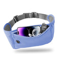 Slim Running Belt for Women Men,Runners Fanny Pack Phone Holder,Money Belt,Running Gear Accessories,with 3 Pockets.(Blue) - color: Blue