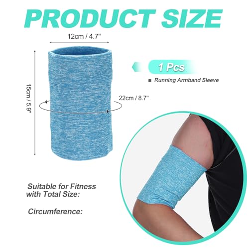 Cell Phone Armband Sleeve, Universal Sports Arm Band Blue Gauze - color: Blue Gauze