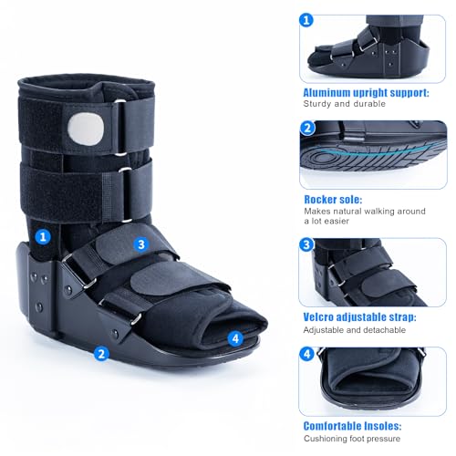 kefit Walking Boot Fracture Boot for Broken Foot, Sprained Ankle-Medium - size: Medium
