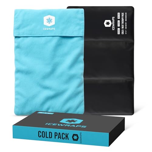 ICEWRAPS Reusable Cold Pack with Fabric Cover - Extra Large 12 x 21 Inch - size: 12"x21", style: Ice Pack with Cover