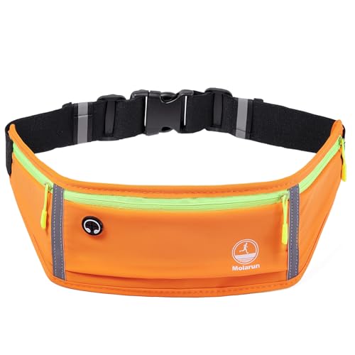 Running Belt Slim Fanny Pack Jogging Pouch Phone Holder Waist Pack - Orange - color: H Orange