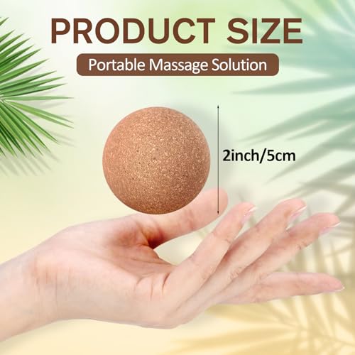 Seenelling 50 Pcs Cork Massage Ball Myofascial Release Therapy, 2 Inch - size: 2 inches
