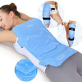 REVIX XXL Full Back Ice Pack Wrap, Large Gel Packs for Injuries Reusable - color: Blue