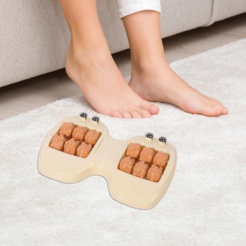 Foot Roller Massage Ergonomic Portable Magnetic Beads Massage Tool Care - color: Yellow
