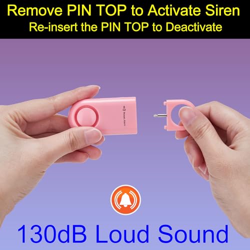 2 Pack Personal Alarm Replaceable Battery | Ultra-Lightweight 0.7 oz - color: Pink