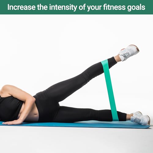 TechStone Resistance Bands Set – 5 Levels Loop Exercise Bands for Men & Women, Elastic Workout Bands for Home Gym, Training, Yoga & Fitness, Carry Bag Included - color: Blue