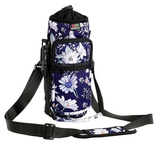 Nuovoware Water Bottle Carrier Bag, 25oz/32oz, Blue Cosmos - color: Blue Cosmos, size: 25-32 Ounces - Standard