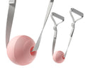 VICSKY Myofascial Release Massage Ball with Handles - Trigger Point Ball for Leg, Neck, Foot Pain Relief, Adjustable Strap, Deep Tissue & Muscle Relaxation, Pressure Release Tool (Pink) - color: B: Pink, Single Ball