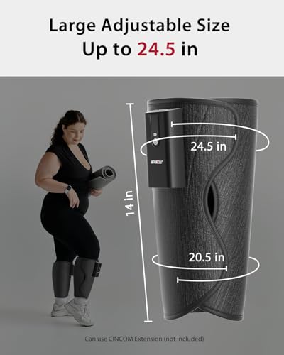 CINCOM Cordless Leg Massager with Heat and Air Compression - style: Heated