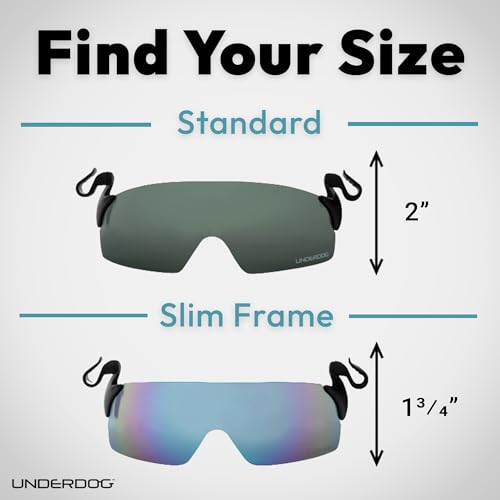 UNDERDOG Rocky Clip-On Hat Sunglasses, Polarized & Non-Polarized, 2 Sizes - color: Green