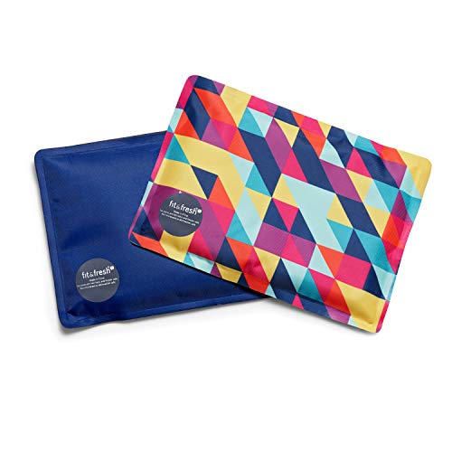 Fit & Fresh Cool Coolers Soft Ice Packs for Lunch Bags & Coolers, 2pk - color: Prism & Cobalt (2 Pack)