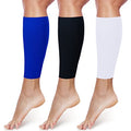 Sintege 3 Pairs Calf Compression Sleeves Women Men, M, Black, White, Blue - color: Black, White, Blue, size: Medium