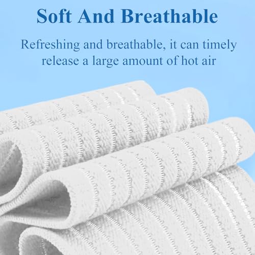 4-Pack Ice Pack Straps,35.5"x3"Elastic Ice Pack Wrap Holder with Hook&Loop - color: White