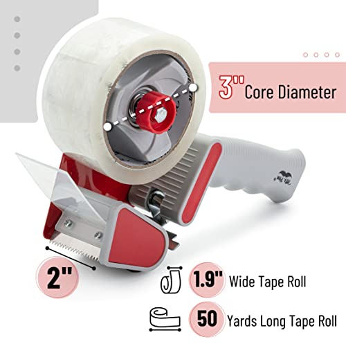 Mr. Pen- Heavy Duty Packing Tape Dispenser Gun, 2 Inch - color: Red, size: 4 Pack