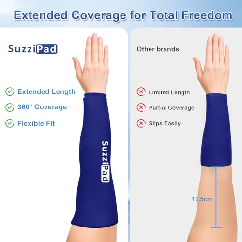 SuzziPad Extended-Length Elbow Ice Pack for Pitchers, Tennis & Tendonitis - style: Large