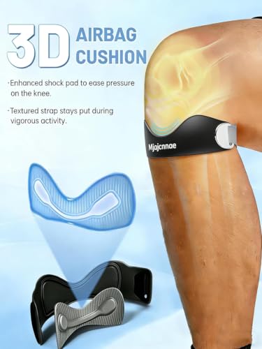 Patellar Tendon Support Strap 2 Pack, Knee Brace for - color: Black