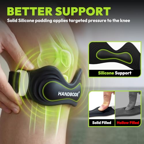 HANDBODE Patellar Tendon Support Strap, Knee Brace for Men & Women, 2 Pack